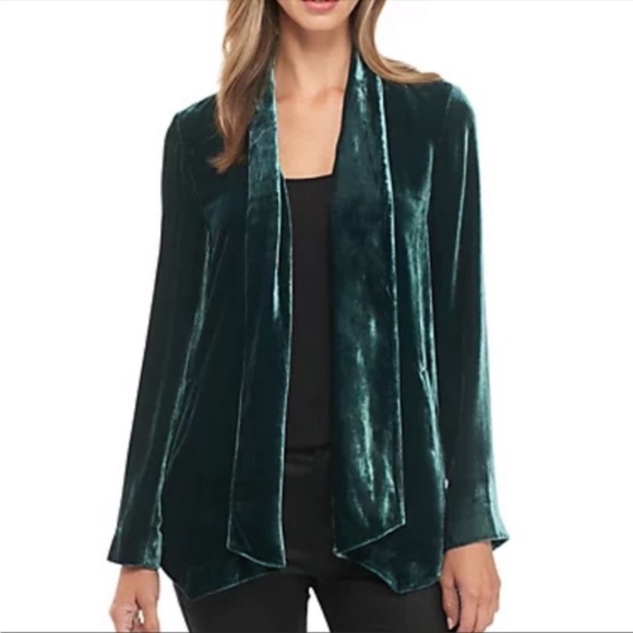 Eileen Fisher Tops - Eileen Fisher Angled Shape Velvet Jacket